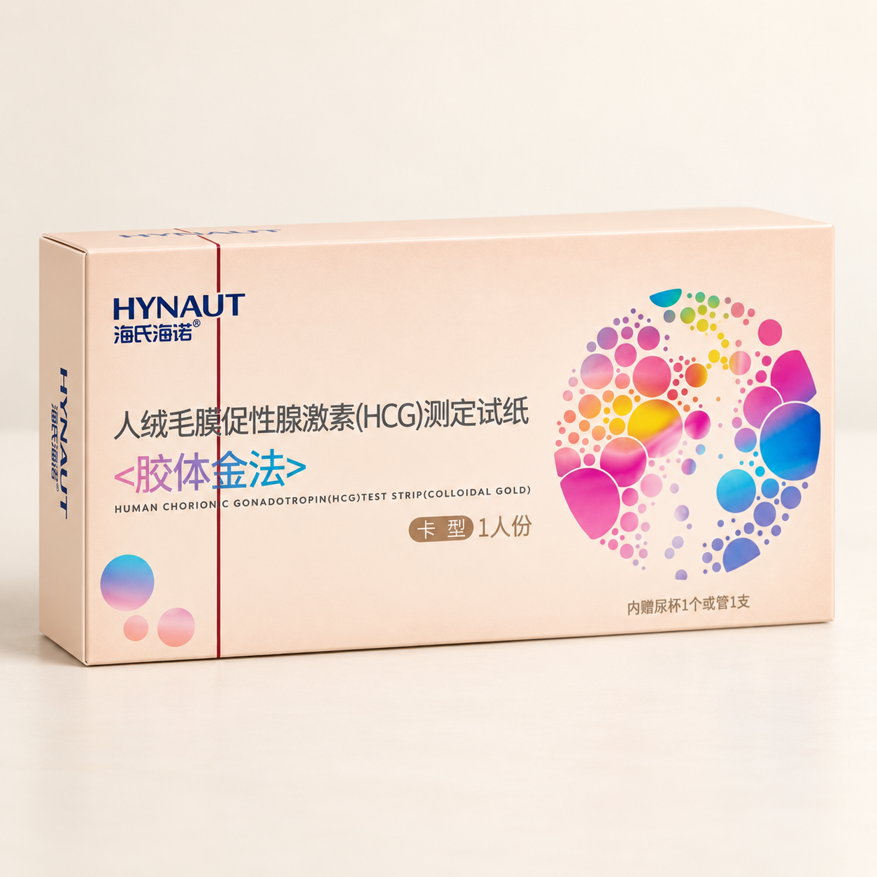 HSHN Hainuo Early Pregnancy Card Type — AI product appearance mockup based on the catalog photograph. Appearance and packaging details may be reconstructed; use the original photos and confirmed supplier specifications before ordering. This is a concept illustration, not an actual product photograph.