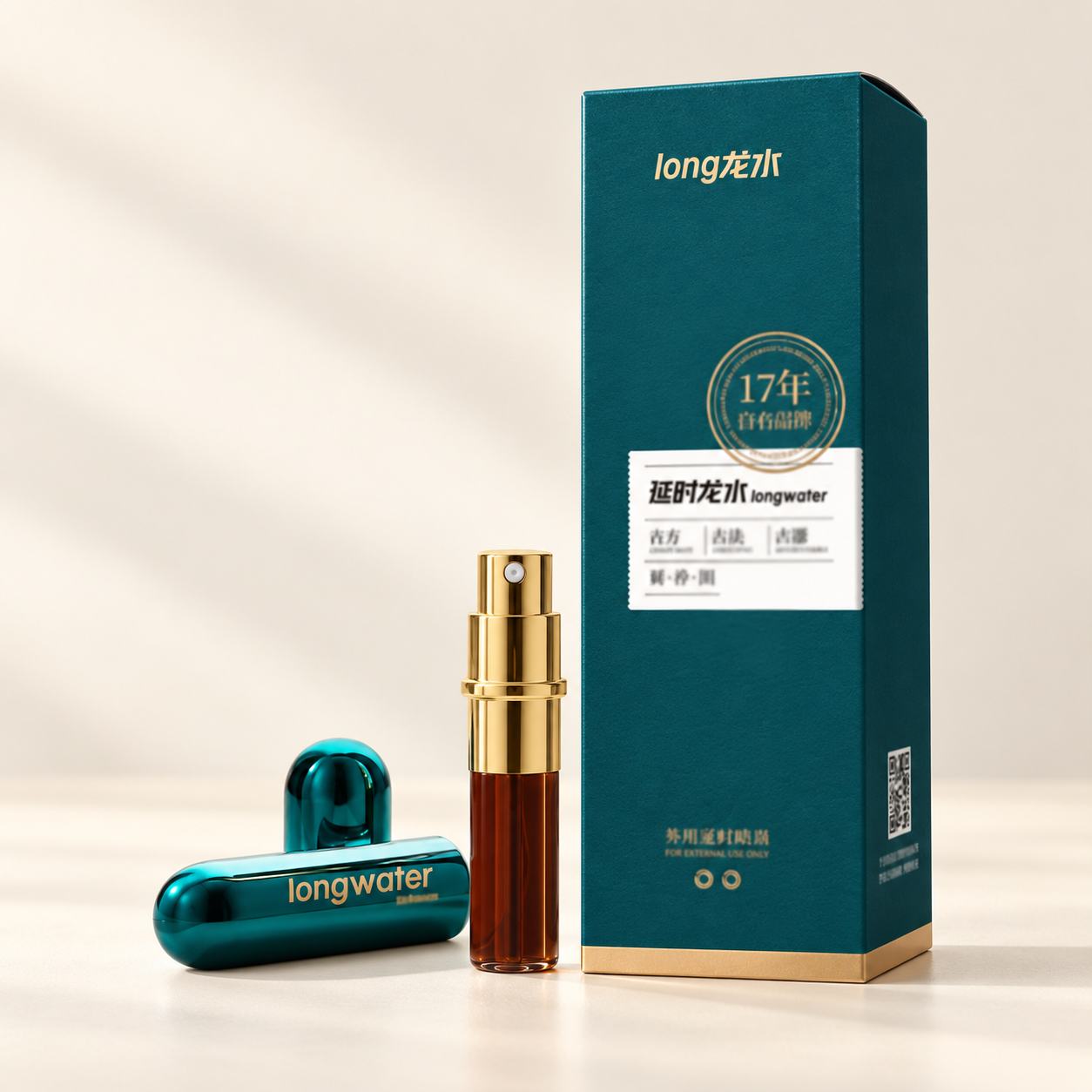 Delay Dragon Water Classic Edition 5ml — AI product appearance mockup based on the catalog photograph. Appearance and packaging details may be reconstructed; use the original photos and confirmed supplier specifications before ordering. This is a concept illustration, not an actual product photograph.